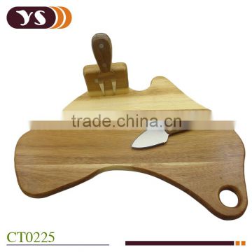 acacia wood magnet cheese board set