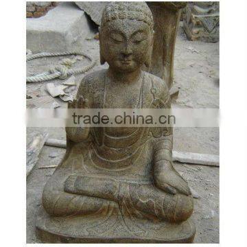 Old Finish Stone Buddha Marble Shakyamuni Figure