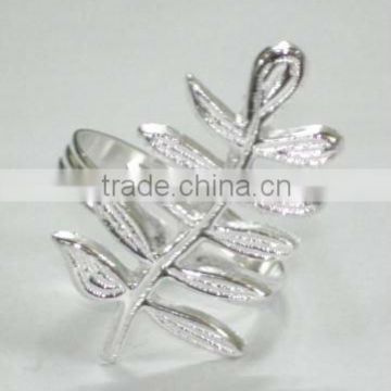 Silver christmas tree Napkin Rings