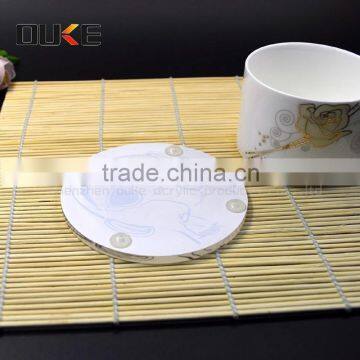 small exquisite light transparent for hotel acrylic coaster