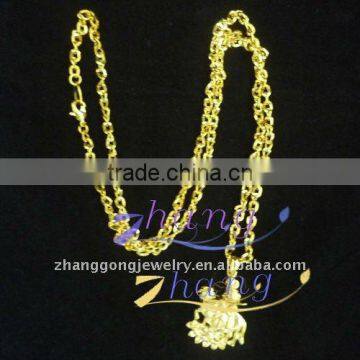 gold plated Buddhism necklace