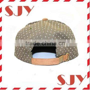 Custom All Over Print Dot 5 Panel Hat With Suede Brim photo-3