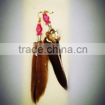 The Charm Hot Sale Feather Eardrop photo-4