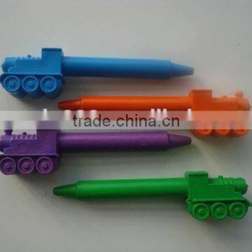 mini 3D tank shaped wax crayon gift for boys