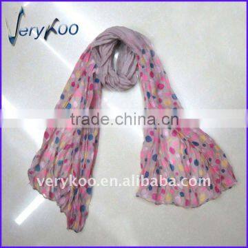 Fashion Dots Pattern Girls Scarf (FCH-11317)