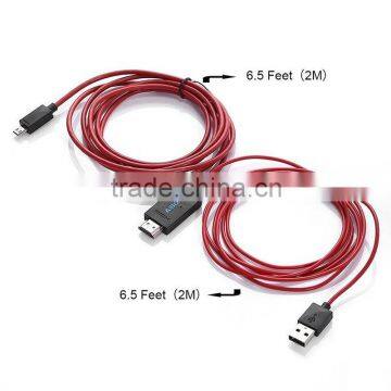 MHL Micro USB to HD MI 1080P HDTV Cable Adapter for Samsung Galaxy S5 Note3 New photo-6