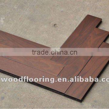 Multi layer engineered walnut parquet wood flooring