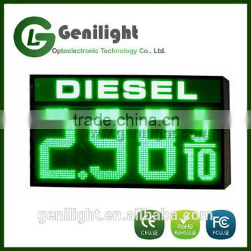 12'' Digital Size Red LED Gas Price Changer Sign With Text Option