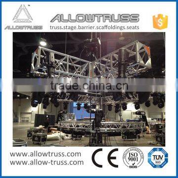 For entertainment 0.5-4.0m height 12 inch aluminum square truss