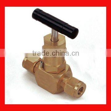 High pressure Brass tube end Needle Valve