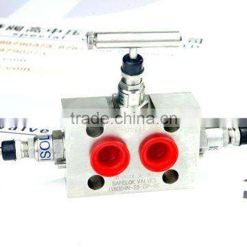 stainless steel 3-way valve manifold