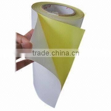 Semi gloss self adhesive sticker paper roll ,customized