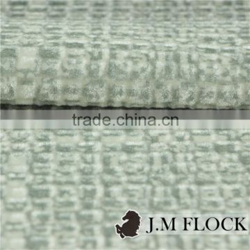 High-end of the digital printed velvet upholster fabric factory flocking