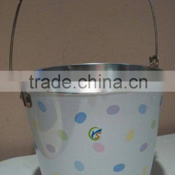 vintage metal bucket