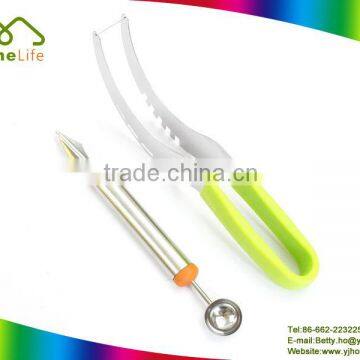 2 Piece Manufacturer Selling Food Grade Stainless Steel products fruit watermelon corer sets