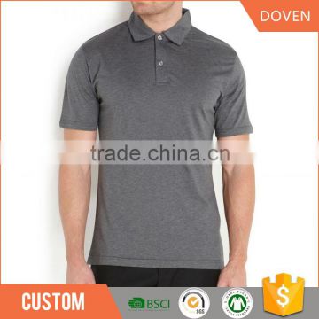 Wholesale heather grey work uniform polo shirts