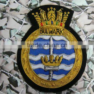 Blazer Badges Handmade Badge, Hand Embroidered Bullion Wire Blazer Badges