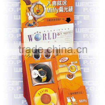 Full Color Cardboard Counter Display for Showing Watch