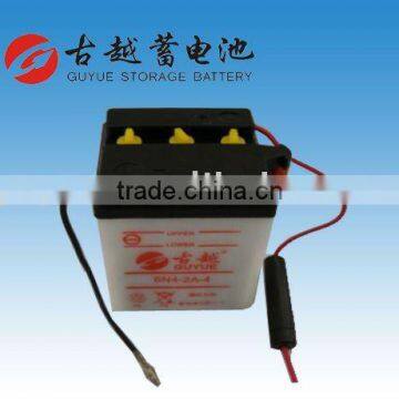 Motorbike Battery 6N4-2A-4 6V4AH Motorcycle Lead Acid Starter Battery