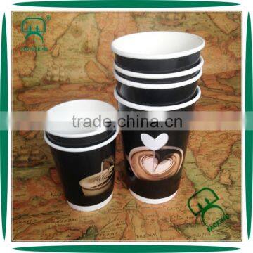 Hot sale disposable 12 oz double wall hot coffee cup