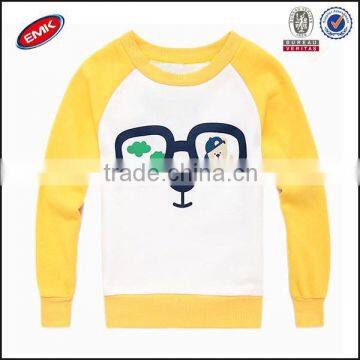 kids pullover round neck no pocket cute panda print two color hoodie