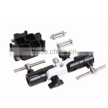 Factory Supply Hpusn Flash Hot Shoe Umbrella Holder Socket Bracket U-III With Three Holder photo-6