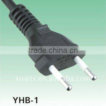 10A 250V Brazil 2pin power cord plug