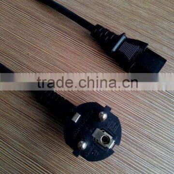 Korean power plug with IEC C13 female connector/rice cooker plug