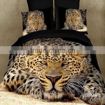 latest 3D animal bedding set with 100% cotton printed reactive