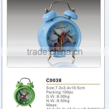 Alarm clock /High quality quartz metal table clock for children