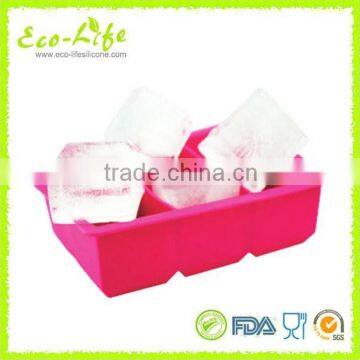 6 Big Square Silicone Ice Cube Tray Mold for Whisky & Beer photo-4