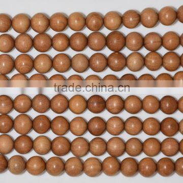 carved sandal wood bead-loose/sandalwood bead string/wooden japa beads