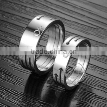 3MM-5MM Stainless Steel Round Simple Ring Fashion Couple Ring Wedding Jewelry 6260468