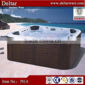 2015 big size hot tub for family, outdoor swim bathtub, best massage hot tub swim tub with sex masage