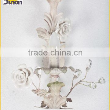 European derorative iron frame painting colour wall light for wedding