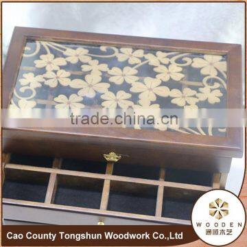Made in China Art Minds Display Wood Jewelry Box