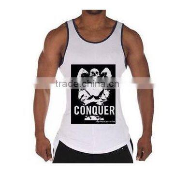 tank top /vest/ gym singlet/ high quality /100% cotton