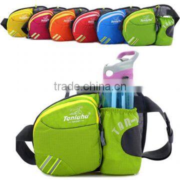 2015 hot sale sport run waist tool bag with bottle holder