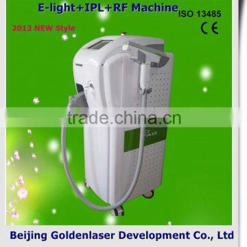 2013 New style E-light+IPL+RF machine www.golden-laser.org/ laser hair growth equipment