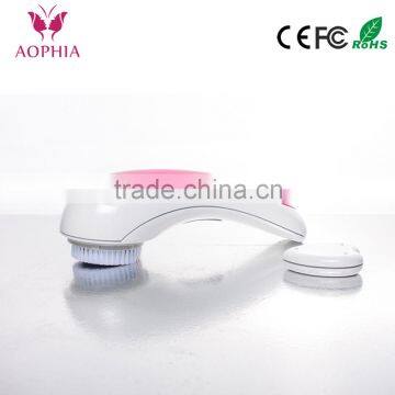 OEM Waterproof facial cleansing sonic facial brush Sonic Wireless Rechargeable Facial Cleansing Brush