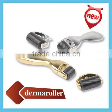 New arrival 2016 facial derma roller price changeable heads stainless microneedling dermaroller 600 DRS metal derma roller CE