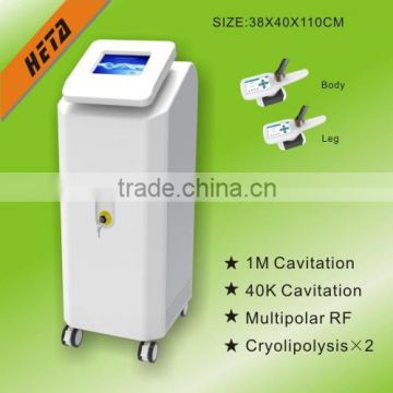 Guangzhou HETA Fast Fat Loss Fat Freezing Cool system Cavitation RF Cryo slimming Equipment