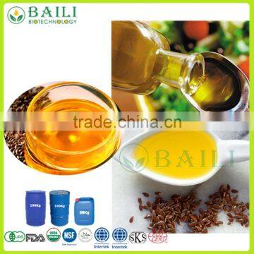 Hot selling Organic linseed oil extract cold pressed raw crude flaxseed oil refined