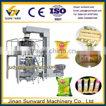 CE certification high efficiency snacks packaging machine