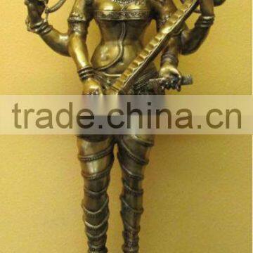 Saraswati Brass Antique Religious Statues