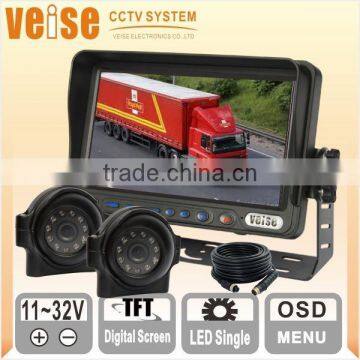 2014 hot 7inch Night Vision Truck Reversing Camera Kits