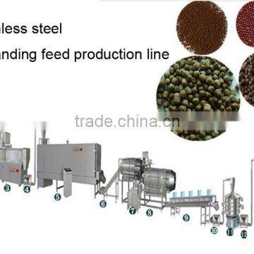 Stainless steel animal food,fish feed,expanding feed production line,expand feed making machine