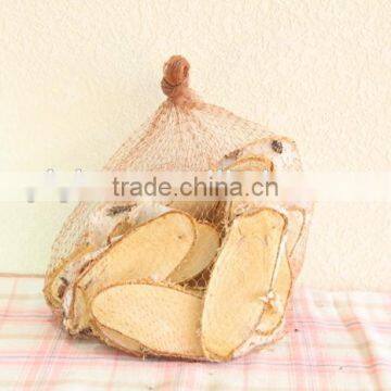 Natural drying decorative brich log brich slice