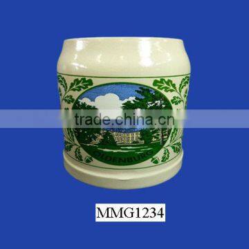 Vintage West German Ceramic Heavy Beer Mug