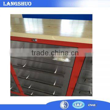 2017 20 Drawers Wood Mesa Workbench Durable Rolling Tool Chest With Pegboard photo-3